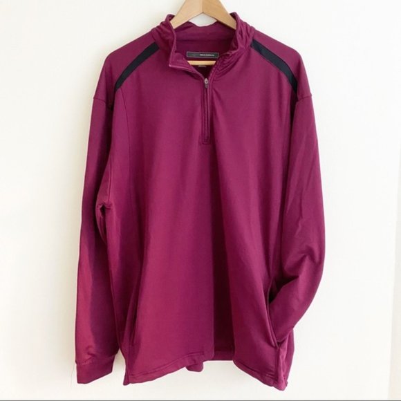 Greg Norman Collection Other - Greg Norman Long Sleeve Quarter Zip Long Sleeve Pullover Sweatshirt Maroon XL